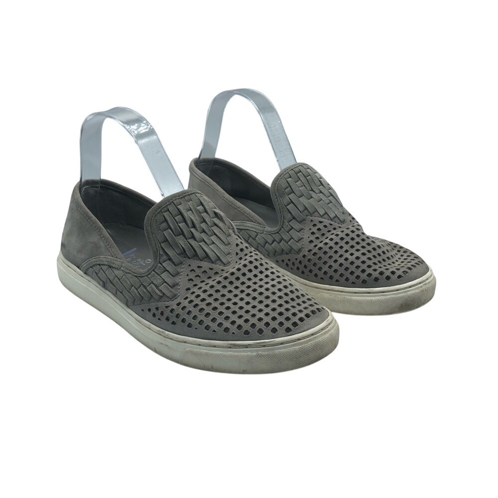 Vince Camuto women's Gray suede slip‎ on loafers size 8